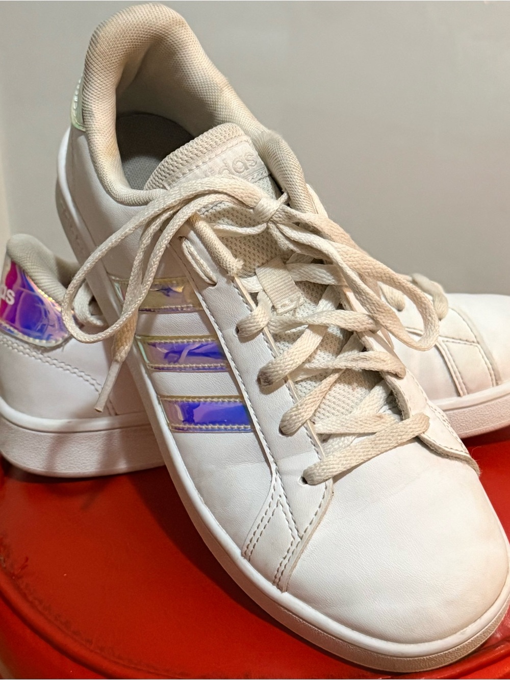 Adidas Youths White Adidas Grand Courts.